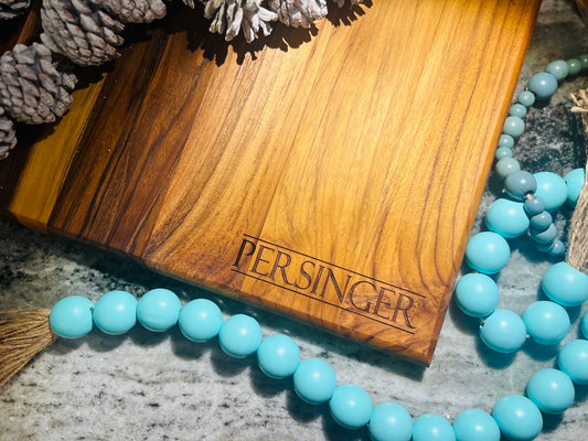 The Clean Lines Design, Signature Teak Cutting Board