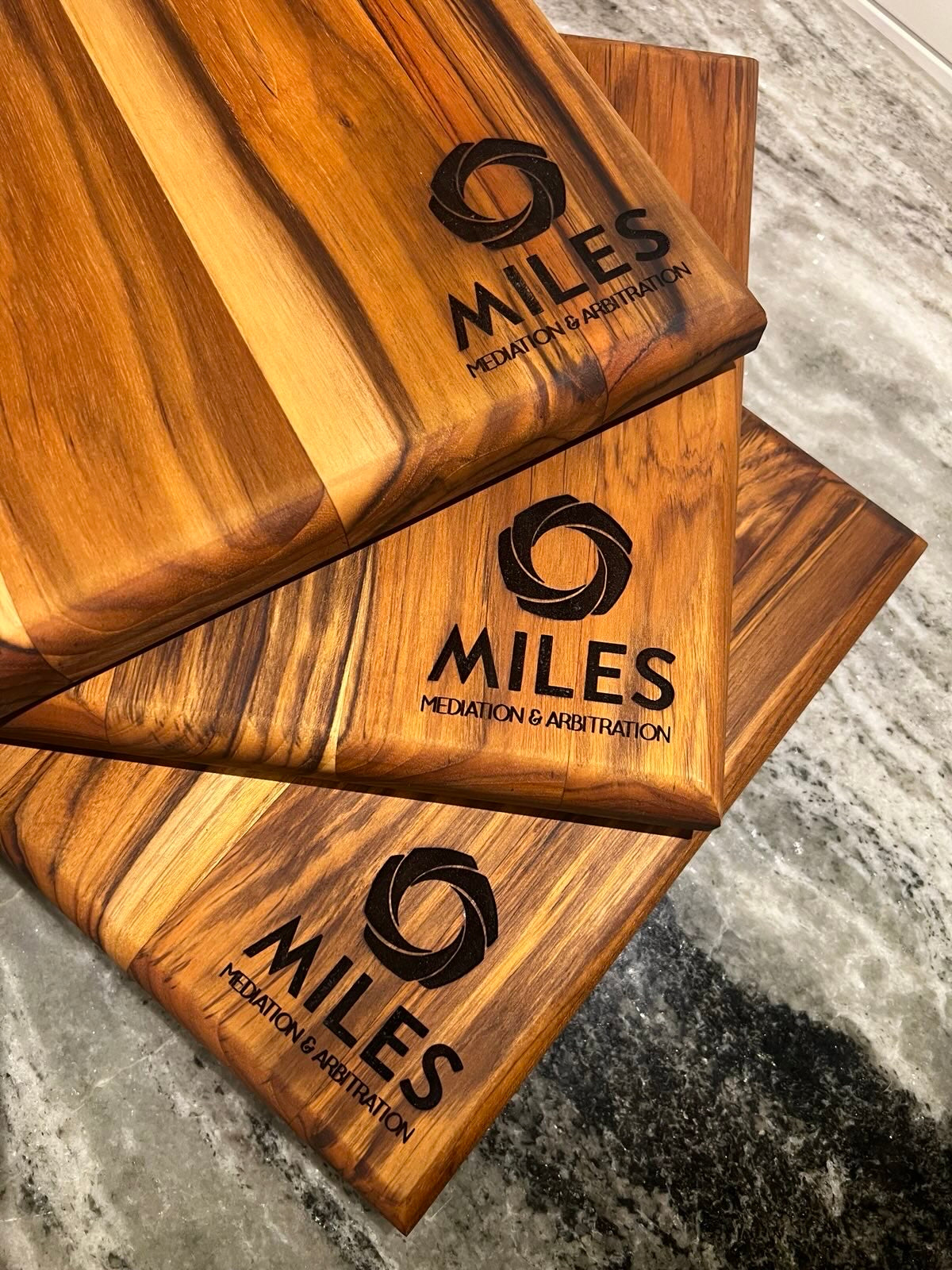 Get Your Design on our Signature Teak Cutting Board