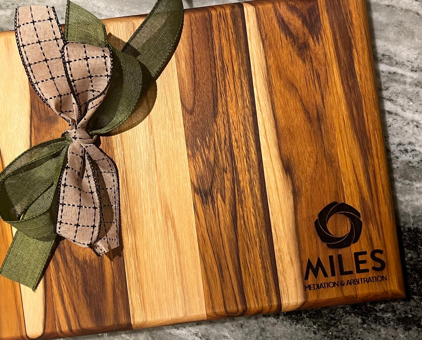 Get Your Design on our Signature Teak Cutting Board