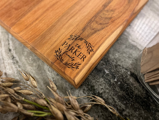The Olive Branch Design, Signature Teak Cutting Board